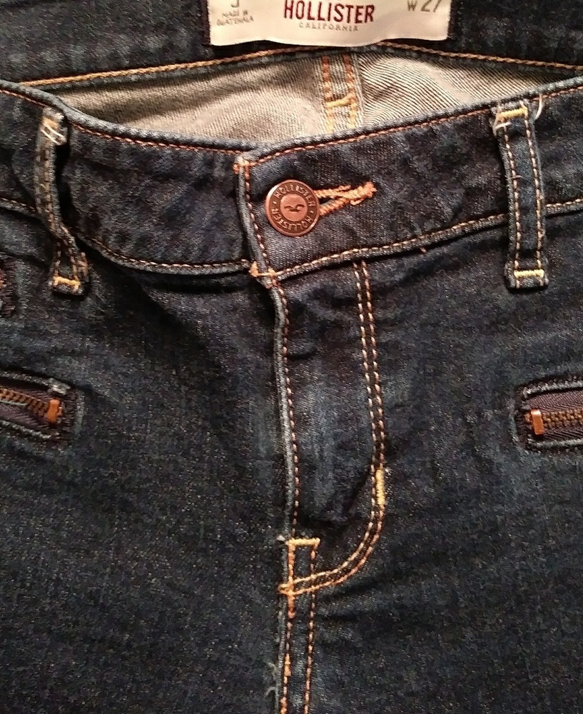 Hollister skinny cropped jeans size 27